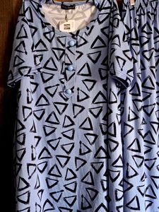Co-ords Triangle Print Pajama Set or night suit