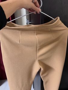 Classic Tan Textured Trousers