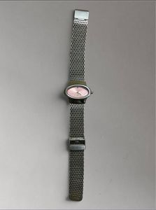 Maxima Pink Dial Mesh Watch