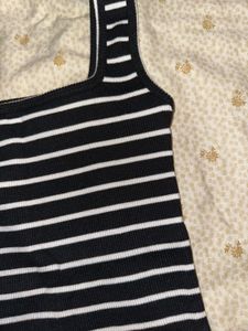 Striped Square Neck Tank Top