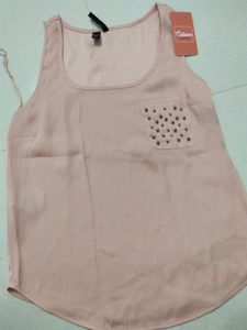 Peach Shiny Tank Top - 32