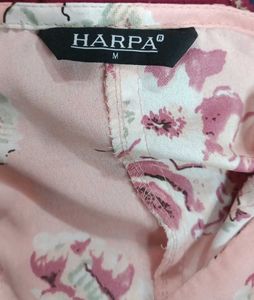 HARPA Brand Sweetheart Neck Floral Print Blouse