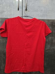 Girls Red Love Heart T-Shirt