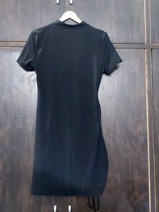 Chic Black Ruched Dress