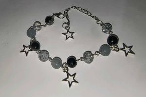 Set Of 2 Star Charm Beaded Bracelet