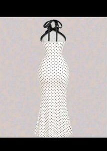 Savana Polka Dot Backless Bodycon Dress