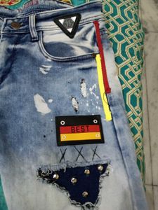 Stylish Ripped Denim Shorts