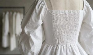 Chic White Puff Sleeve Peplum Top