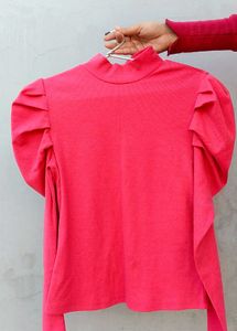 Pink 🩷 Balloon 🎈 Long Sleeve Top From Shein