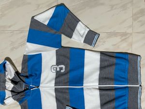 Two Striped Zip-Up Hoodie