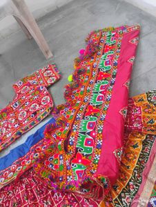 Embroidered Lehenga Choli with beautiful cotton pa