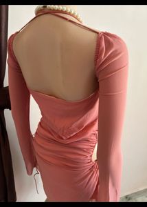 Chic Rose Mesh Bodycon Dress