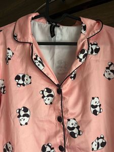 Panda Satin Night suit