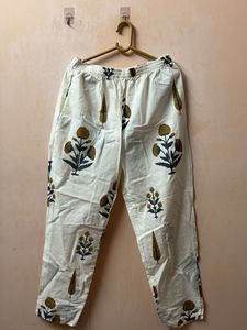 Boho Floral Print Palazzo Pants with pocket
