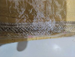 Golden Dupatta with Embellished Border