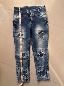 Light Blue Bell Bottom Pants