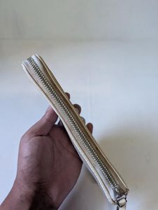 Authentic Coach Signature Canvas Zip-Around Wallet