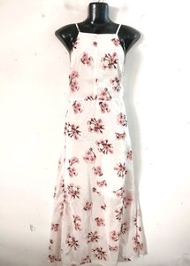 Sassafras White Printed Dress ( Women)