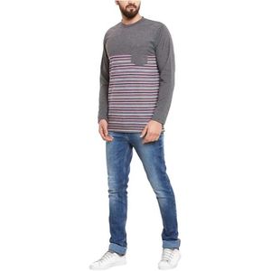 Men's Gray Crew Neck T-Shirt