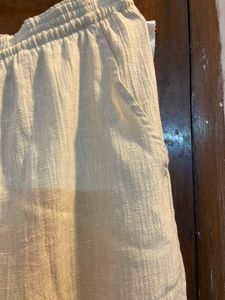 Linen Blend Pull On Summer Trouser
