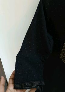 Embroidered Black Kurti