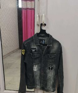 Denim Jacket with Patches