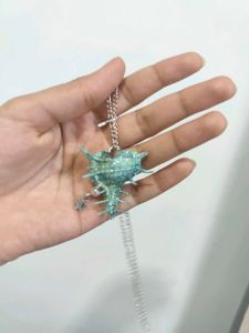 Siren Blue Seashell Necklace