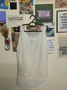 White Lace Tank Top