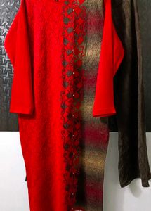 Red Woolen Set