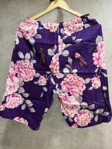 Women's Purple Floral Set