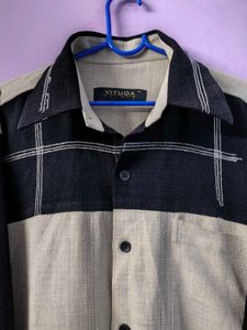 Men's Color Block Long Sleeve Shirt