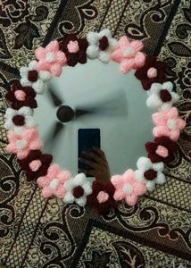 Handmade Floral Mirror Decor
