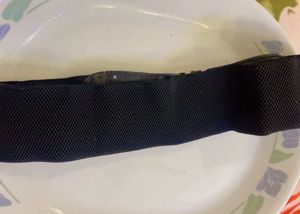 Designer Elastic Belt with Gold Buckle