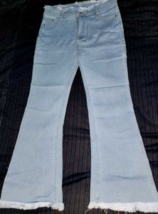 Light Wash Bell Bottom Jeans