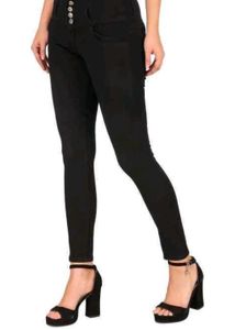 High Waisted Black Skinny Pants