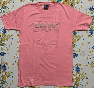 Balmain Paris Pink T-Shirt