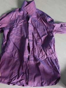 Arrow Men's Burgundy Polka Dot Shirt