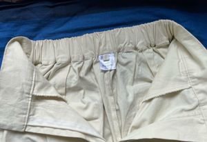 Cream Wide Leg Pants