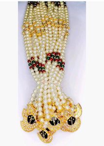 Elegant Pearl Necklace with Religious Pendant