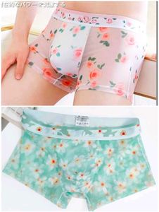 Men's Floral Sheer Boxer Briefs set