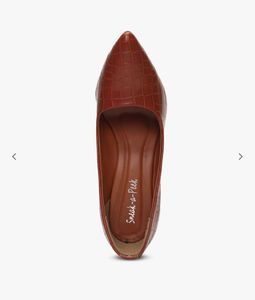 Brown Crocodile Heels