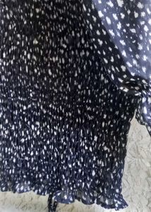 Navy blue &amp; White Smocked dress