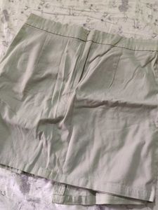 Light Green Button Skirt