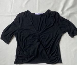 Black Wrap Top