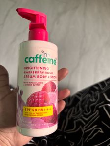 Caffeine Brightening Raspberry Rush Serum Body Lot