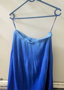 Stylish Pleated Midi Skirt nd Crop top transparent