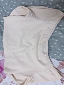 Cream Ribbed Long Sleeve Top