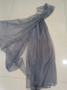 Elegant Bluish Grey organza Saree