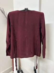 Boho Embroidered Rayon Tunic Top