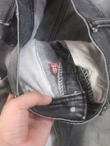 Gray Wash Denim Jeans